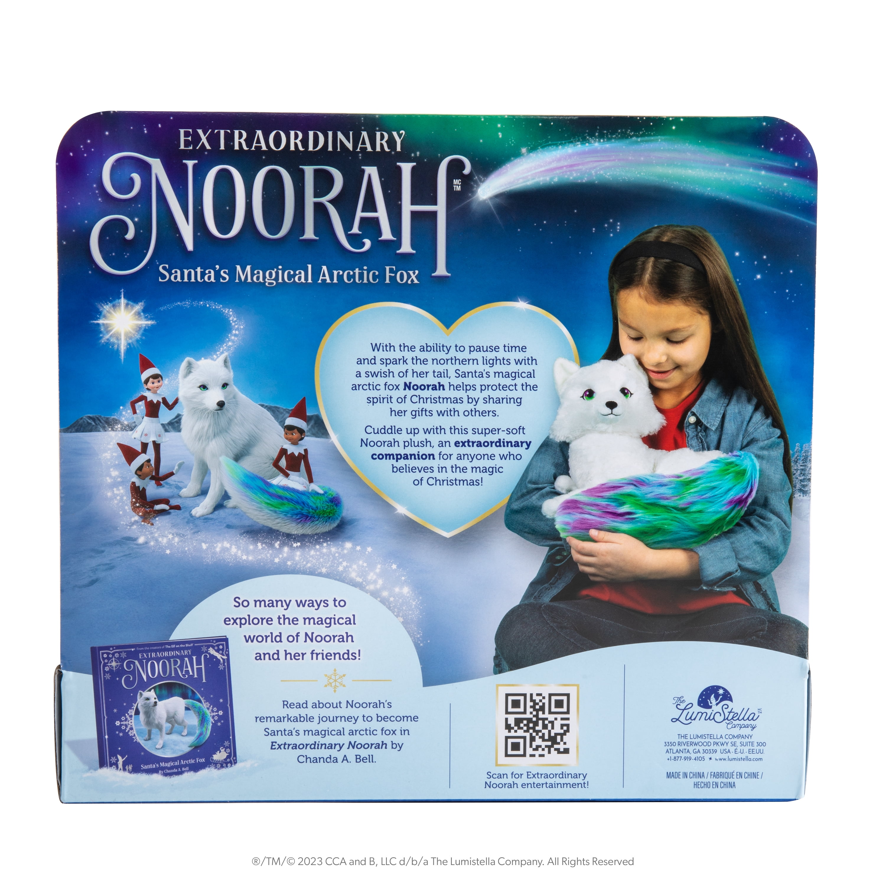 Extraordinary Noorah Plush - 9-Inch Deluxe Animal Plush with Northern Lights-Inspired Tail - As Seen In Elf Pets: A Fox Cub's Christmas Tale