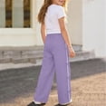 thumbnail image 4 of Zpanxa Girls Sets Ruched Short Length T Shirt with Bow Pocket and Long Pants Set 7-8 Years, 4 of 6