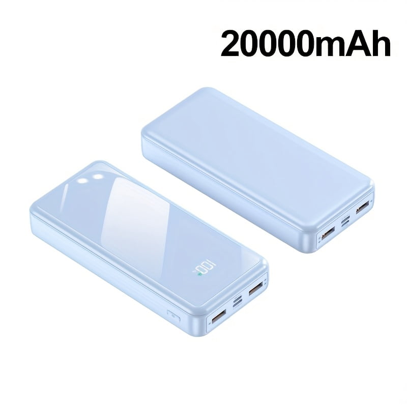 20000Mah PD 22.5W Super Fast Charging Power Bank, Portable Charger with LED Power Display, Outdoor Emergency Backup Battery Pack, Usb/Type-C/Micro Interfaces, Suitable for Iphone, Android