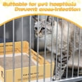 thumbnail image 4 of Disposable Cat Litter Box, 5 Pcs 14.96 x 11.4 x 4.7 Inch Double Layer Foldable Paper Prefilled Portable Tray for Small Kitty Pet Travel Needs, Yellow, 4 of 6