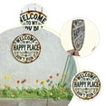 thumbnail image 3 of Welcome To My Happy Place – Don’t Ruin It Tin Sign, 7.8x7.8inch Vintage Round Metal Sign, Home Decor for Bathroom, Garden, Farm, Bedroom, Bar, Cafe, 3 of 9