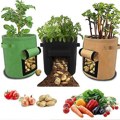 Sacs de culture de jardin Sacs de jardin pour cultiver des légumes Sac de  culture de pommes de terre ou sacs de plantation -Marron-(Quantité) 