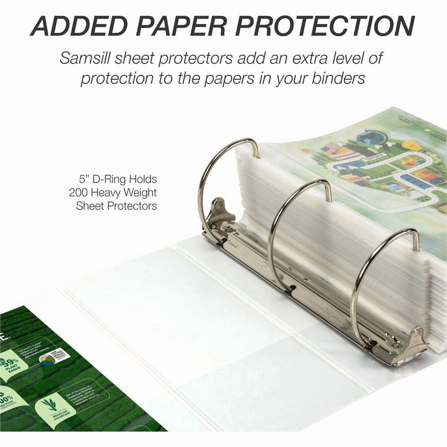 Samsill, SAM16907, Earth's Choice Plant-based Durable View Binder, 1 Each, White