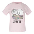 thumbnail image 1 of Playera George Talla EG Gato con Libros Rosa, 1 of 4