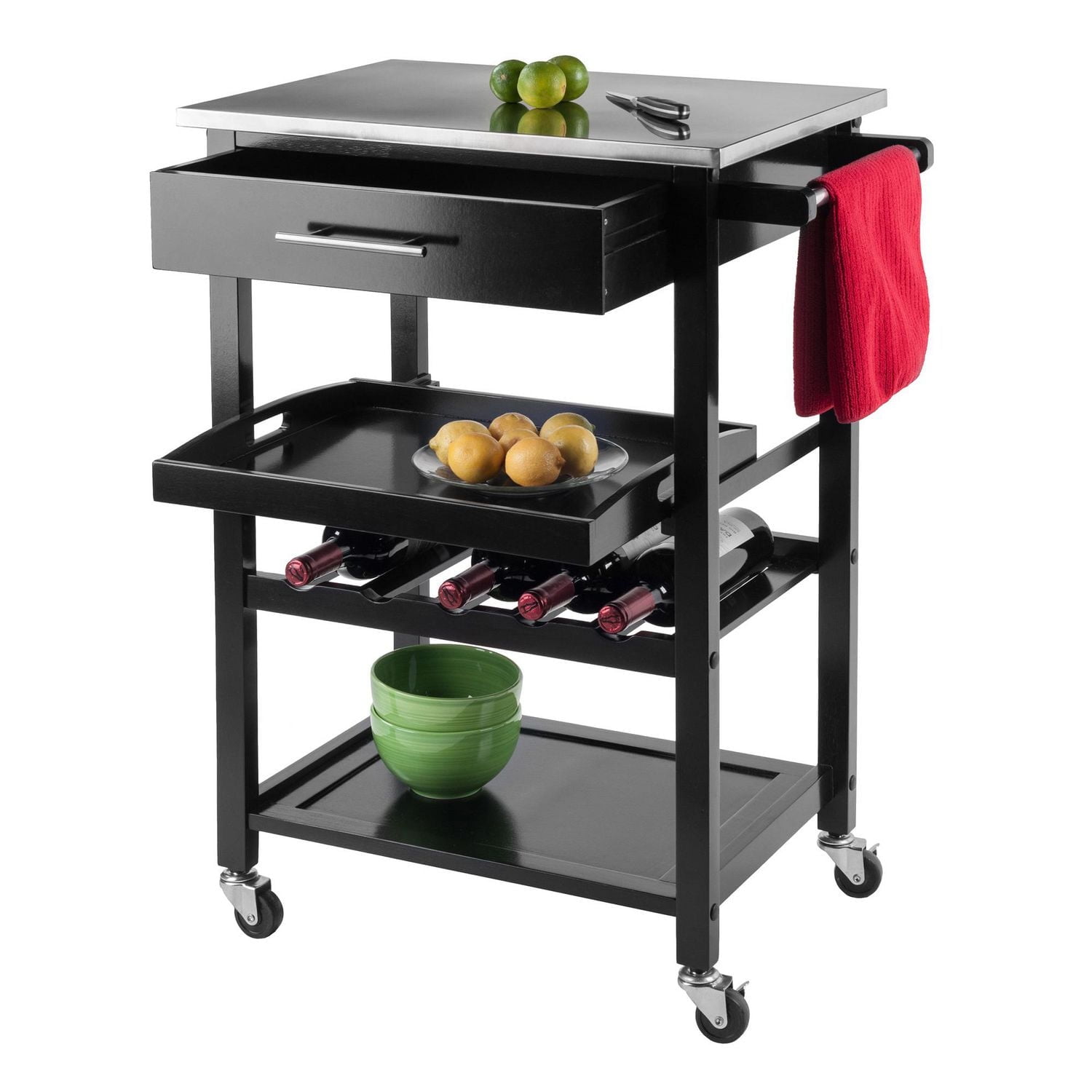 Winsome Anthony Kitchen Cart Stainless Steel - 20326
