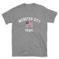 thumbnail image 1 of Webster City Iowa Patriot Men's Cotton T-Shirt, 1 of 1
