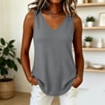 thumbnail image 4 of GUACER Ribbed V-Neck Tank Top for Women Sleeveless Blouses Casual Summer Basic Top for Layering, 4 of 6