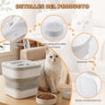 thumbnail image 4 of Contenedor Hermética de Almacenamiento de Comida para Perros, Caja de Almacenamiento de Alimentos para Mascotas Hermético Plegable de 6.8 kg con cuchara y juguete, Contenedores para Alimentos Perro, 4 of 4