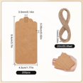 thumbnail image 2 of 200Pcs Craft Paper Jewelry Tags Kraft Paper Tags with String 20m/65.62 Feet Blank Rectangle Hang Burlywood Cardboard Price Name Tag Labels DIY, 2 of 6