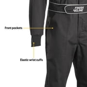 Finishline SIngle-Layer SFI-1 One-Piece Racing Suit, Black L