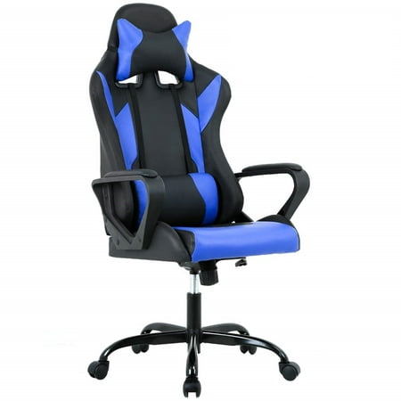 High-Back Racing Ergonomic Gaming Chair, Blue