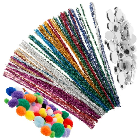 Phenofice 100 Pieces of Thick Pipe Cleaners for Students Assorted Color Educational Toy