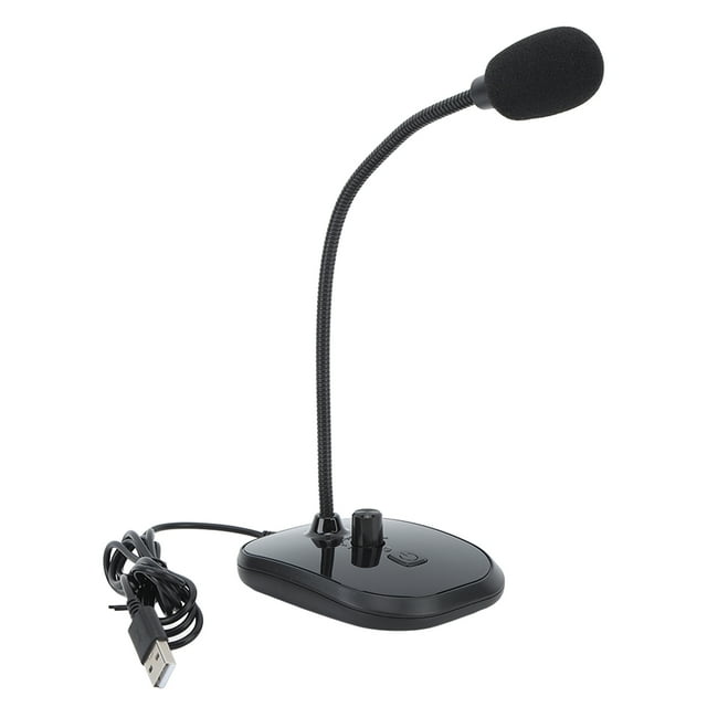 USB Mic, High Sensitivity Plug And Play Efficient USB Computer Microphone Real Time Monitor Wired With Listening Function For Live Streaming