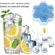 thumbnail image 2 of Creative Dice Ice Cube Trays with Lids, Stackable Silicone Mold for Cocktails & Drinks, BPA-Free Freezer Safe Ice Cube Maker, 2 of 5