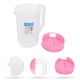 thumbnail image 4 of Hervidor de medición con recipiente de almacenamiento de bebidas a escala con tapa resistente al calor de agua fría jarra de jarra de plástico (2500 ml rosa), 4 of 5