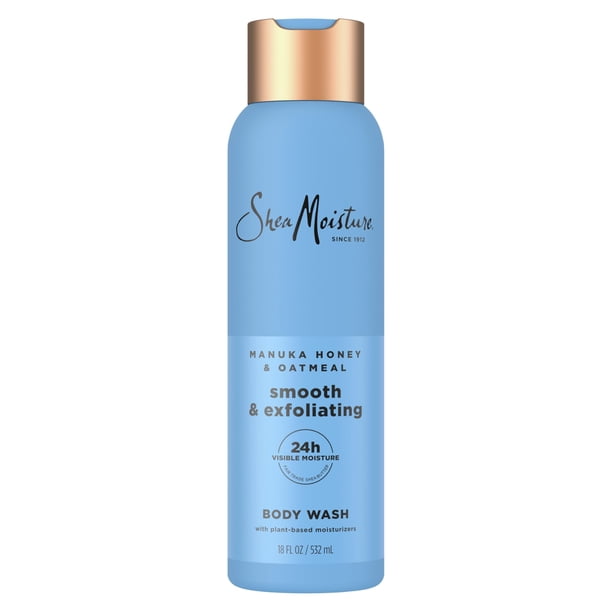 Gel de baño SheaMoisture, miel de manuka y avena, suave, 532 ml