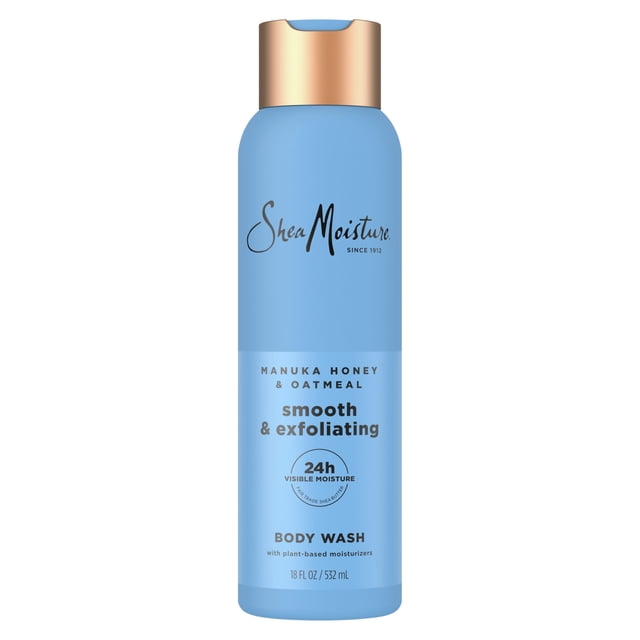Gel de baño SheaMoisture, miel de manuka y avena, suave, 532 ml