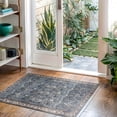 thumbnail image 3 of Bloom Rugs Washable Non-Slip 2' x 3' Rug - Blue / Beige Traditional Oriental Area Rug for Living Room, Bedroom, Dining Room, and Kitchen - Exact size: 2' x 3', 3 of 9