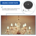 thumbnail image 3 of IFANLANDOR 1 Set Square Cover Plate for Light Fixtures in Black Metal, 3 of 8