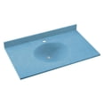 thumbnail image 2 of Ellipse 37 in. Solid-Surface Vanity Top in White with White Basin, 2 of 2