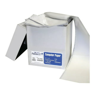 9-1/2 x 11 Computer Paper, Continuous Paper, Dot Matrix Paper, Pin-Feed  Paper, Fan Folded Paper