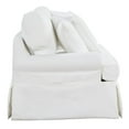 thumbnail image 6 of Sunset Trading Horizon T-Cushion Cotton Slipcovered Sofa in Warm White Fabric, 6 of 8