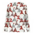 thumbnail image 5 of Qertyioot Chandail en Molleton de Noël pour Femmes Mode Décontractée Manches Longues Col en V Chandail, 5 of 5