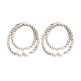 thumbnail image 1 of Strong Modern Curtain Tiebacks Decorative Weave Rope Drape Holdbacks For Home and Window Draperies Convenient Design, 1 of 6