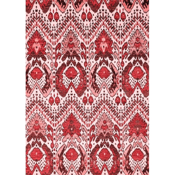 Ahgly Company Machine Washable Indoor Rectangle Abstract Red Modern Area Rugs, 2' x 3'