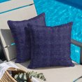 thumbnail image 2 of Throw Pillow Covers 16x16 Inch, Dark Purple Decorative Pillow Cases for Couch Sofa Bed, Farmhouse Vintage Solid Color Cotton Linen Square Home Decor Pillowcases with Hidden Zipper, 2 of 7