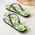 thumbnail image 5 of CafePress - MCM Abstract Pattern Chartreuse - Flip Flops, Funny Thong Sandals, Beach Sandals, 5 of 5