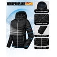 thumbnail image 4 of Little Donkey Andy Women's Insulated Hooded Hiking Jacket, Lightweight Puffer Warm Jacket with Synthetic Insulation Grey L, 4 of 6