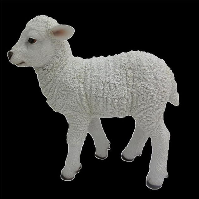 Esschert Design 37000185 Figurines d'Agneau en Polyester 11.2 x 27.6 x 29.3 cm - Moyen