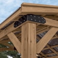 thumbnail image 4 of Backyard Discovery Norwood 14' x 10' Cedar Wood Gazebo, Galvanized Steel Roof, PowerPort, 4 of 12