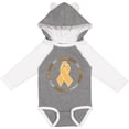 thumbnail image 3 of Inktastic Word Circle-childhood Cancer Awareness Boys or Girls Long Sleeve Baby Bodysuit, 3 of 5