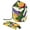 Multicolor 3, variant on PhooArto Large Barrel Drawstring Makeup Bag, Splash Circles Watercolor Pattern Travel Cosmetic Bag Portable Make Up Organizer Bag
