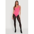 thumbnail image 3 of Womens Ribbed Knit Seamless Scoop Neck Sleeveless Bodysuit, 3 of 5