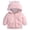 Pink, variant on CAICJ98 Newborn Infant Baby Boys Girls Cartoon Fleece Hooded Jacket Coat with Ears Warm Todder Outwear Coat Zipper Up (Pink,0-3 Months)