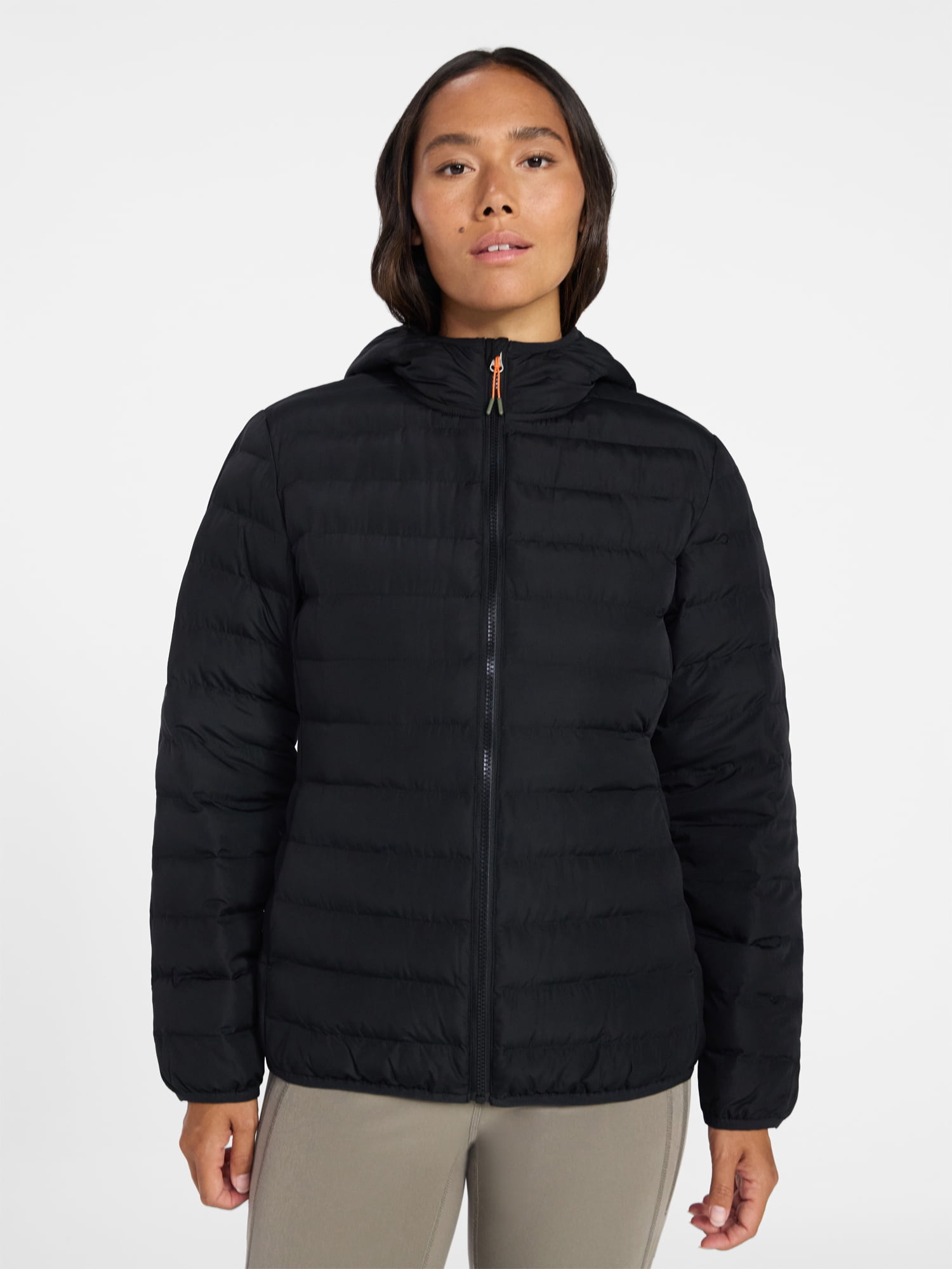 Ozark Trail Women's and Women's Plus Size Core Puffer Jacket with Hood, Sizes XS-3X
