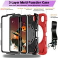 thumbnail image 5 of For iPad Mini 7th/6th Gen 8.3"(2024/2021) Case,Kids Friendly,With Rotatable Adjustable Hand Strap,Retractable Kickstand,Shoulder Strap,Shockproof Anti-fall Rugged Heavy Duty Case,Red, 5 of 11