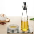 thumbnail image 3 of 250/500ml Superior Glass Oil and Vinegar Dispenser, Modern Olive Oil Dispenser, Wide Opening for Easy Refill and Cleaning, Clear Glass Oil Bottle, Pouring Spouts, 3 of 8