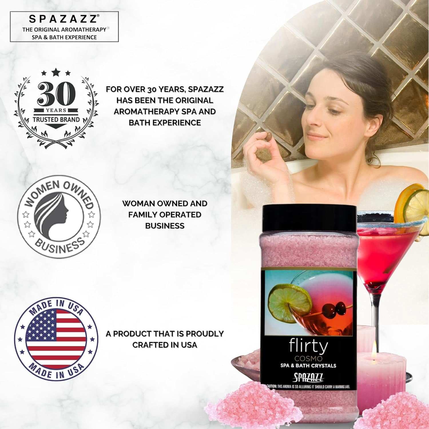 Spazazz Aromatherapy Spa and Bath Crystals - Cosmo 17oz (2 Pack)