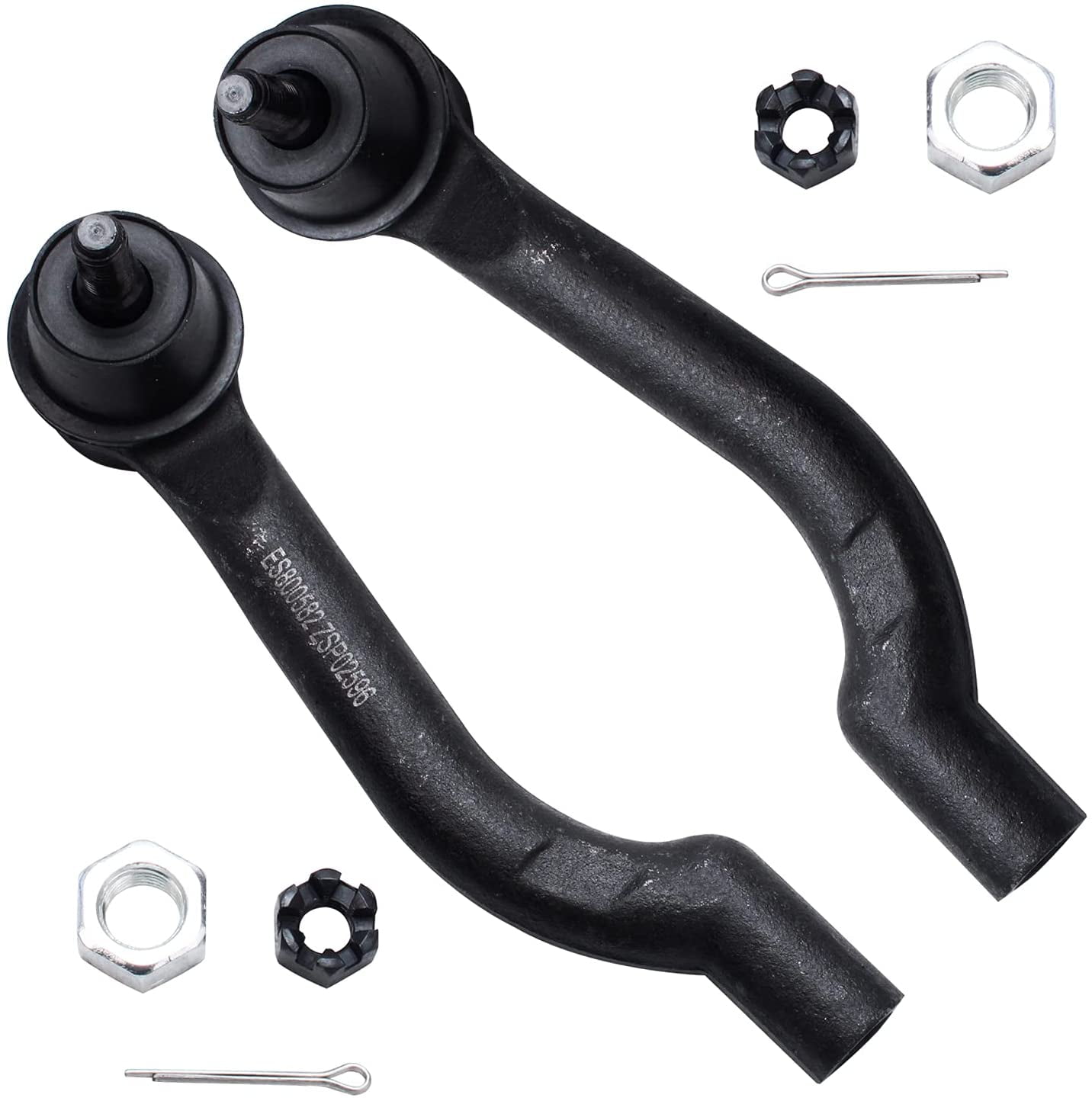Detroit Axle - Front End 10pc Suspension Kit for 2008-2013 Nissan Rogue 2014 2015 Rogue Select 2 Front Lower Control Arms 2 Sway Bars 4 Inner Outer Tie Rods 2009 2010 2011 2012 Replacement 2 Boots