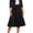 Z774 Black, variant on Landzoo Women'S Skirts Solid Color Elastic Waist Summer Quick Dry Women A-line Skirt Size L Black