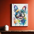 thumbnail image 5 of French Bulldog Canvas Wall Art, Modern Cute Colorful French Bulldog Canvas Dog Art Pictures Wall Decor for Kids Bedroom Decoration Unframed 8x12 inches, 5 of 5