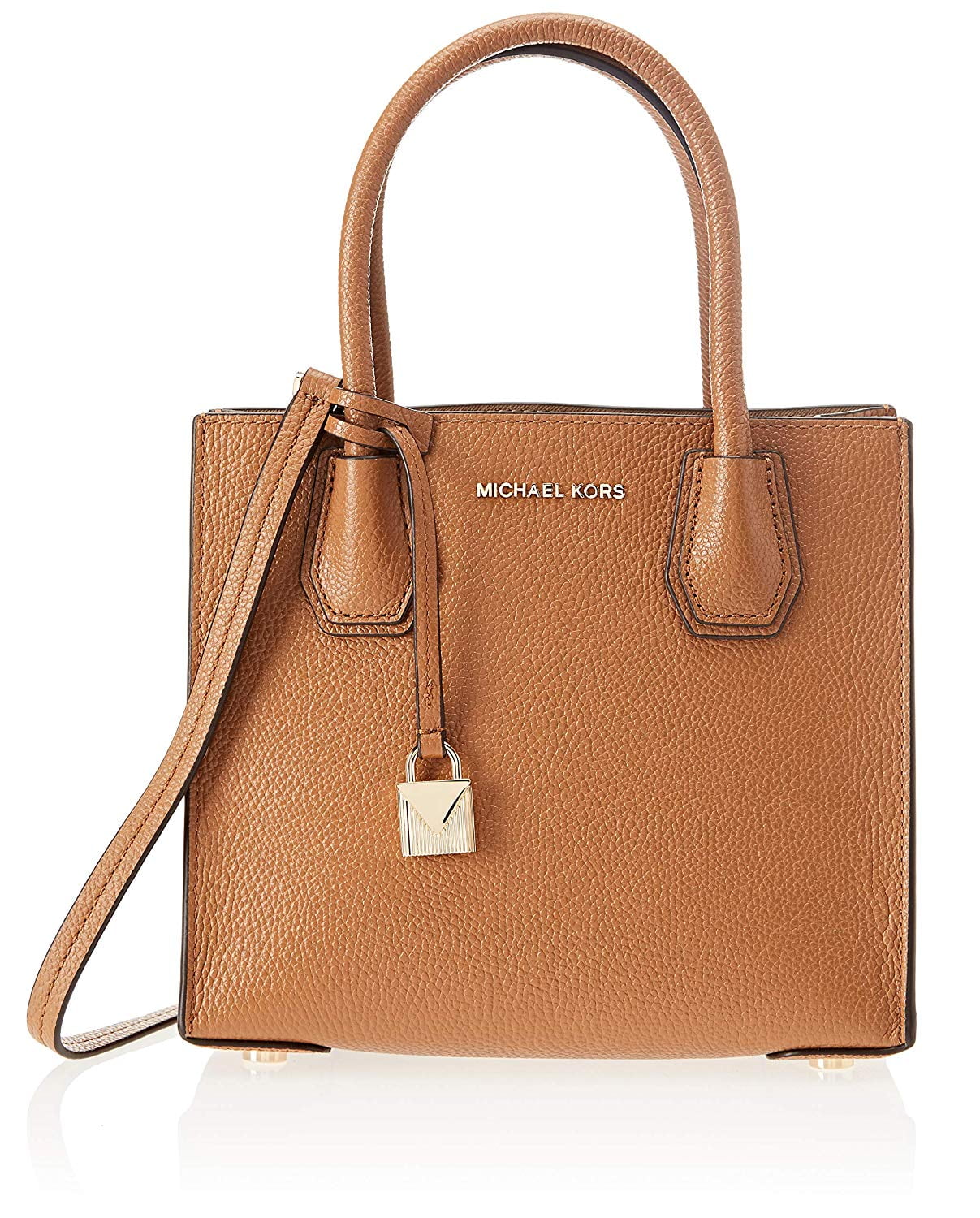 Michael Kors Mercer Medium Leather Crossbody BagAcorn