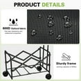 thumbnail image 3 of Folding Shopping Cart Portable Heavy Duty 360 Degree Swivel Wheels 4 Basket Medium, 3 of 7