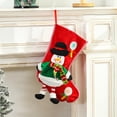 thumbnail image 3 of kiskick 1Pc Bright Color Large Capacity Christmas Gift Sock with Lanyard, Candy Santa Claus Snowman Elk Decor, Christmas Sock Gift Bag Festival Decor, 3 of 8