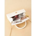 thumbnail image 7 of Women's Glossy Patent Leather Top Handle Clutch Purse for Wedding Party Evening, 7 of 7