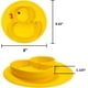 thumbnail image 5 of Plato para bebé Platos de silicona para niños pequeños Mantel individual con ventosa Platos divididos para niños y bebés Succión fuerte de una sola pieza, apto para microondas y lavavajillas, 5 of 5